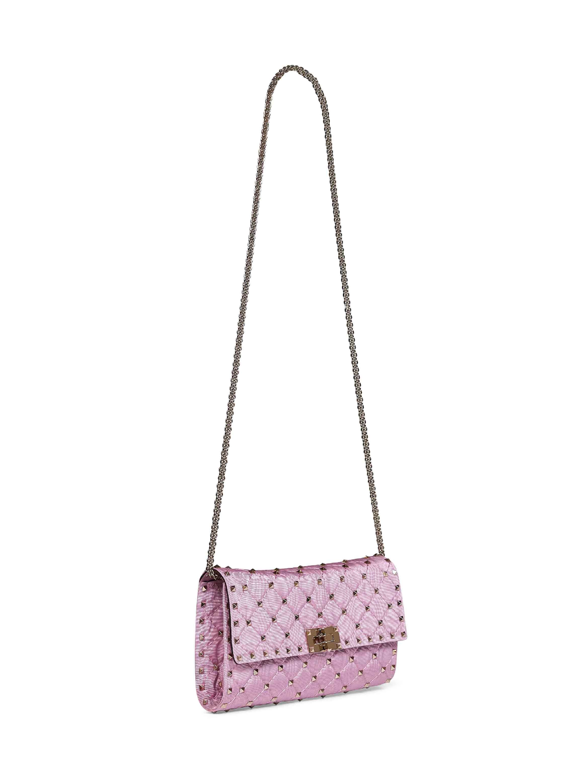 VALENTINO GARAVANI Valentino Garavani Women Rhododendron Pink Valentino Garavani Rockstud Spike Crossbody Bag