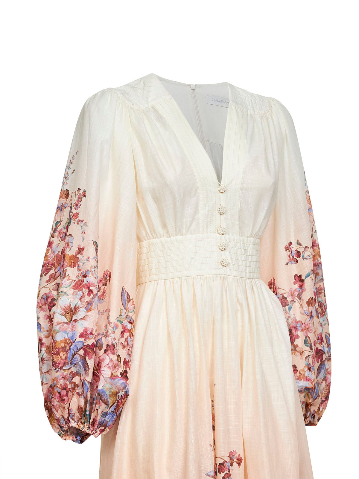 ZIMMERMANN Zimmermann Women Floral-Print Ivory Cotton Awaken Maxi Dress