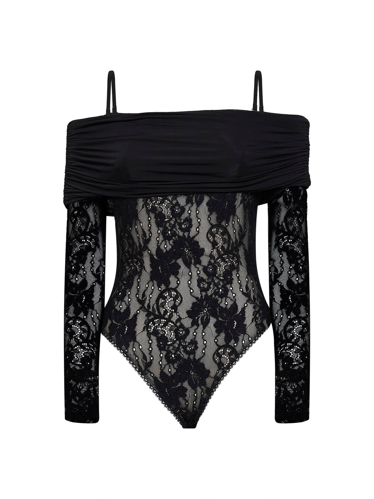 ZIMMERMANN Zimmermann Women Black Lace Rebellion Bodysuit