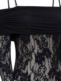 ZIMMERMANN Zimmermann Women Black Lace Rebellion Bodysuit