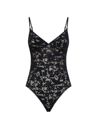 ZIMMERMANN Zimmermann Women Black Lace Sleeveless Bodysuit