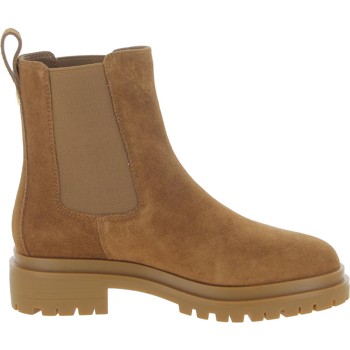 Corinne  Womens Lugged Sole Ankle Chelsea Boots