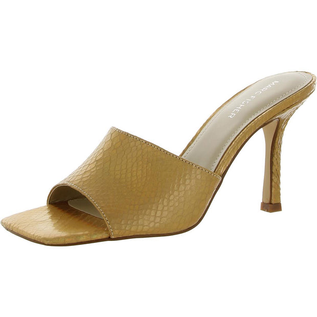 Danria Womens Solid Peep-Toe Heels