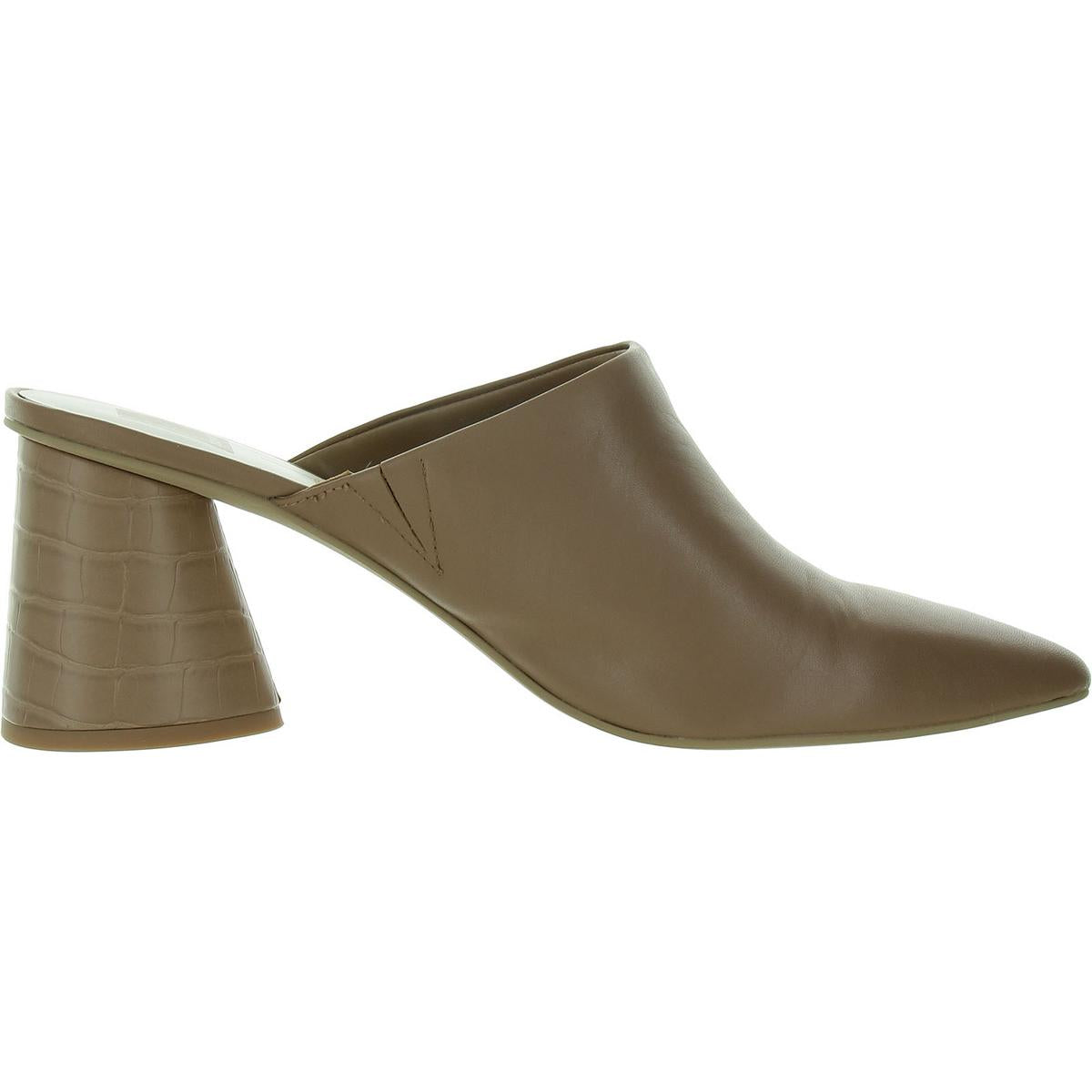 Womens Leather Slip On Mules