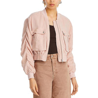 Womens Crop Denim Denim Jacket Regular 0 (XS) Rosy Cheeks