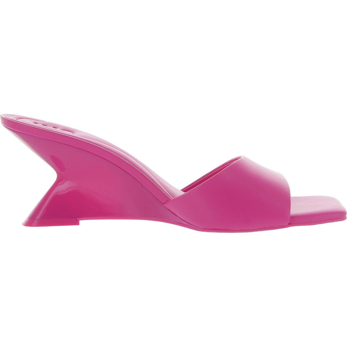 Patrise Womens Solid Manmade Slide Sandals
