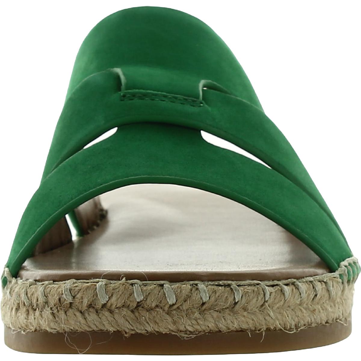 Arden Womens Leather Slip On Slide Sandals
