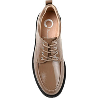 Zina Womens Patent Lugged Sole Oxfords