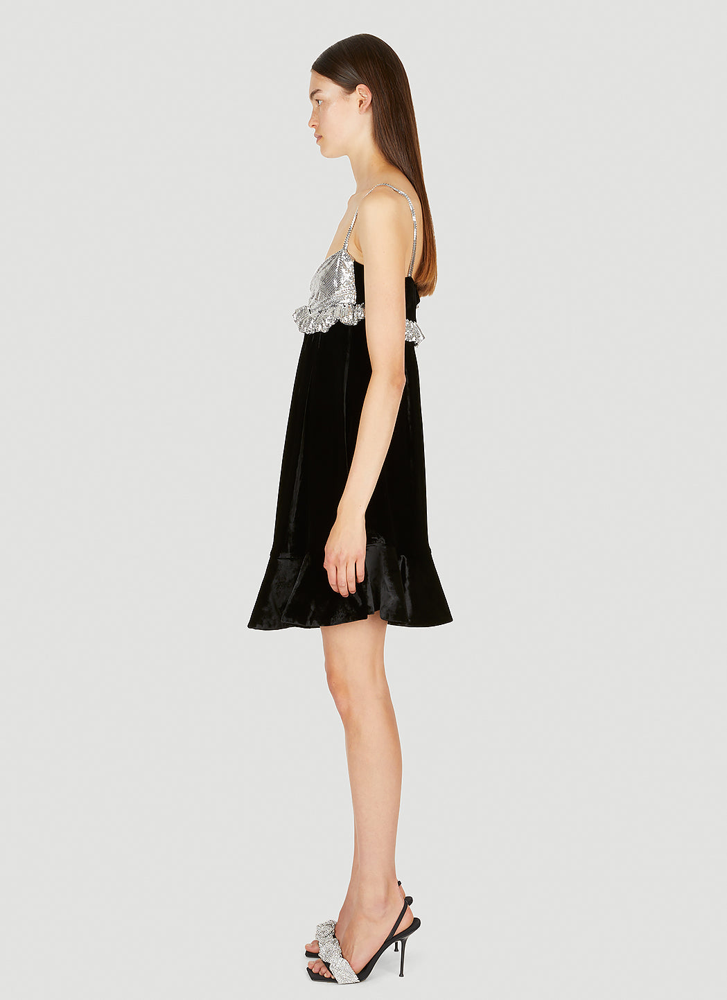 Rabanne Women Chainmail Panel Mini Dress