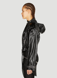 Rabanne Women Eyelet Biker Jacket