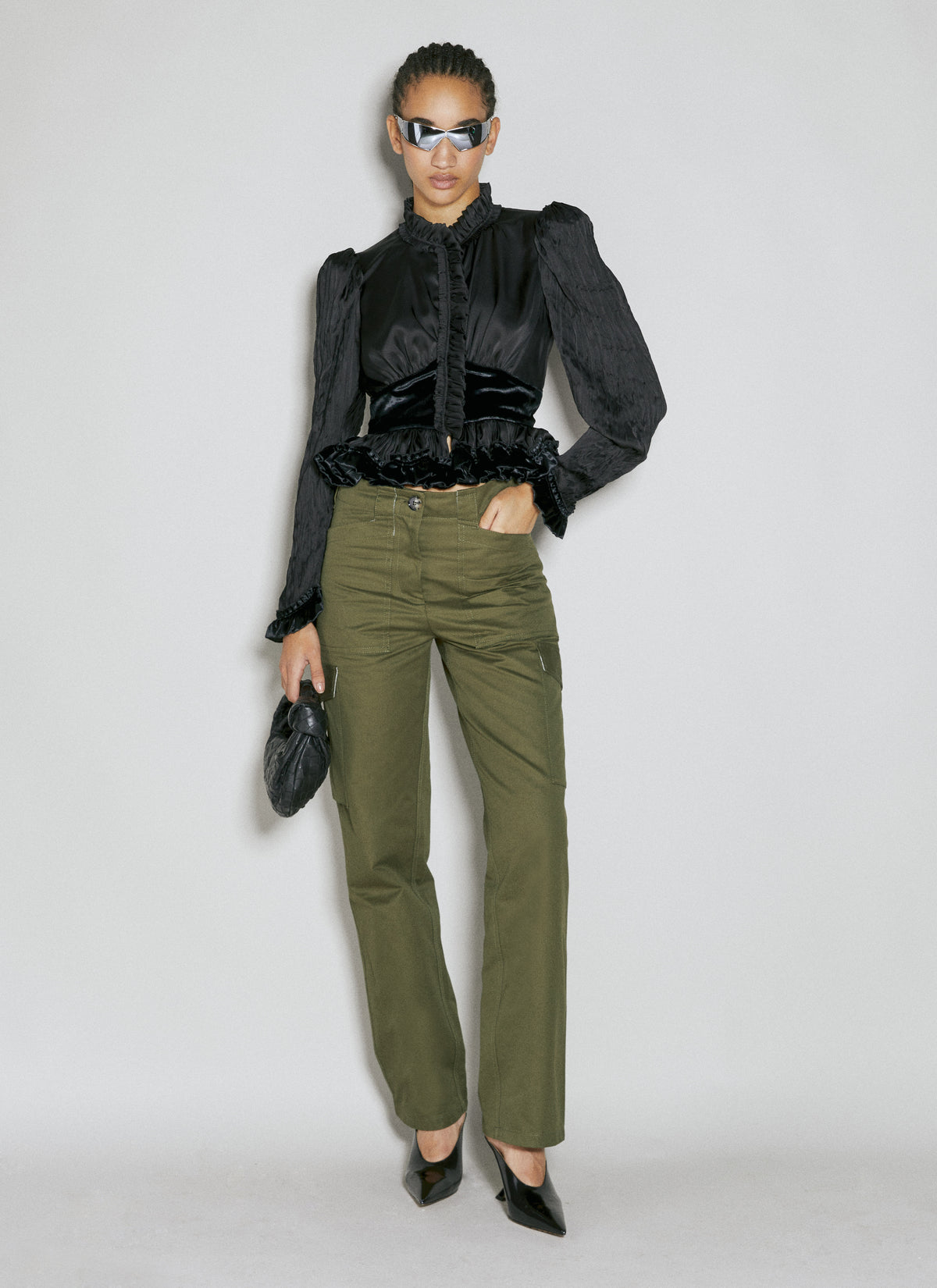 Rabanne Rabanne Women Twill Cargo Pants
