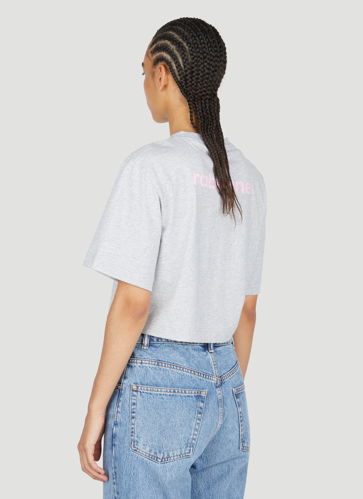 Rabanne Rabanne Women Logo Print Cropped T-Shirt