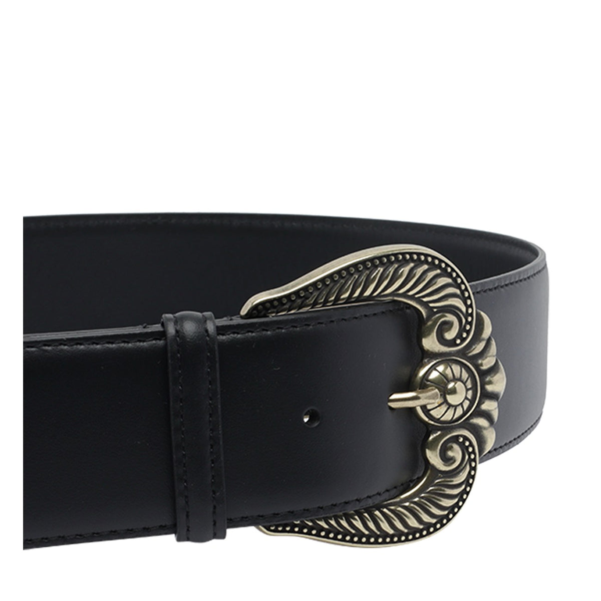 Etro Women Paisley Buckle Leather Belt