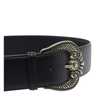 Etro Women Paisley Buckle Leather Belt