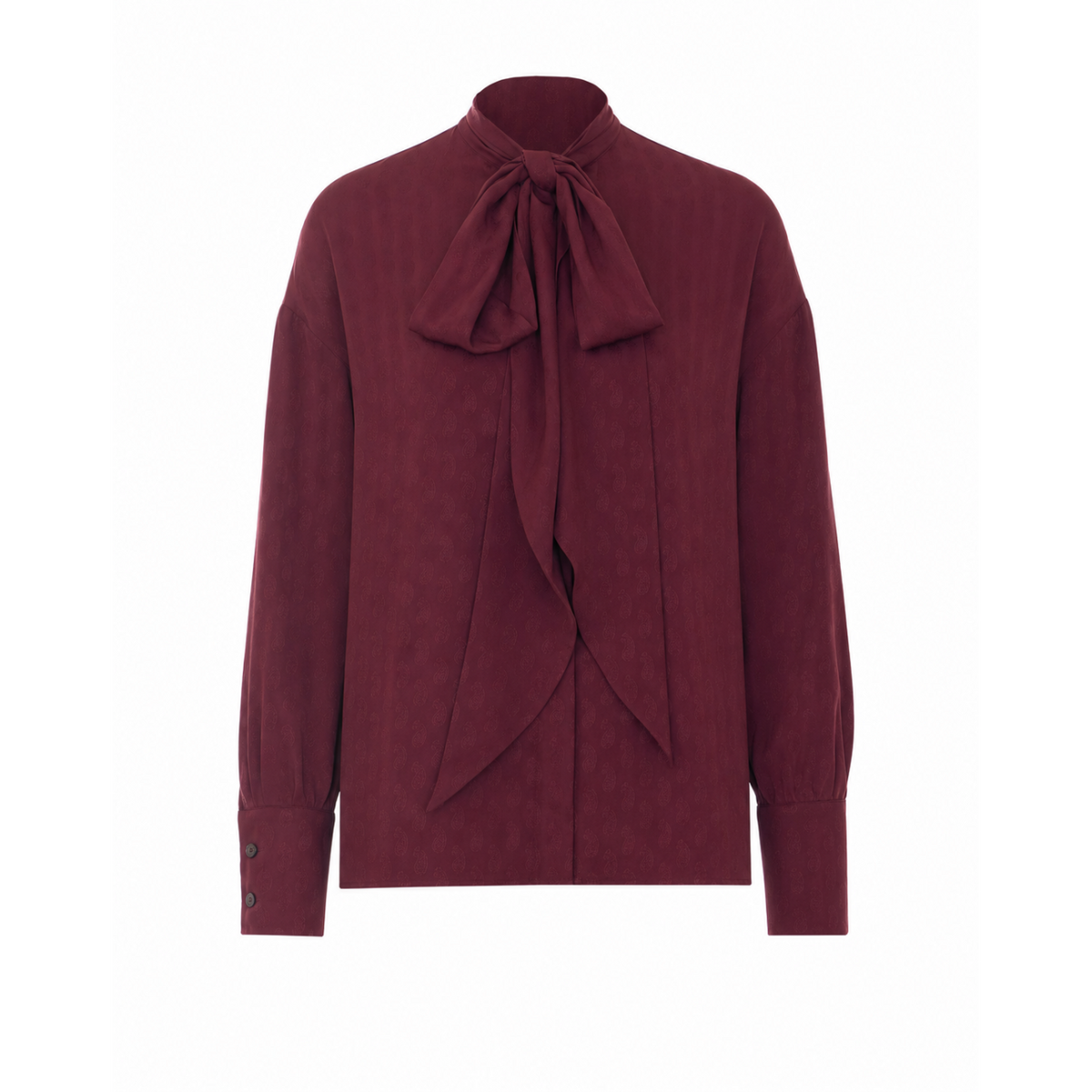 Etro Women Paisley Motif And Foulard Silk Mix Jacquard Shirt