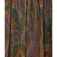 Etro Women Paisley Piazzata Print Silk Long Skirt