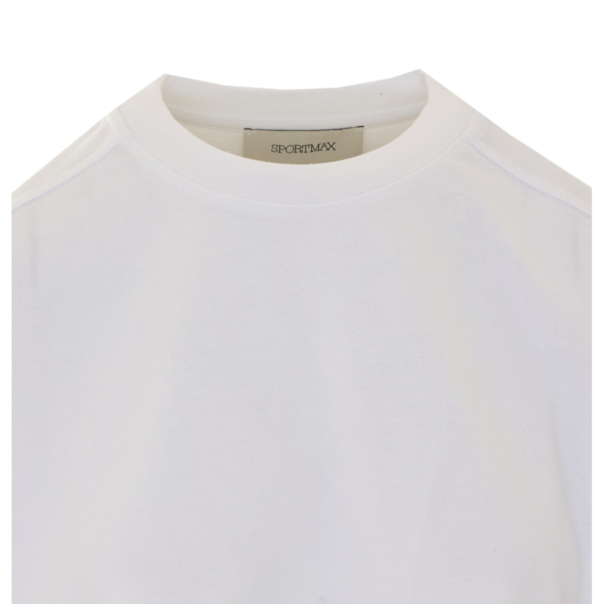 Sportmax Sportmax Women Palmas Crop T-Shirt With Embroidered Pearls