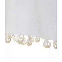 Sportmax Sportmax Women Palmas Crop T-Shirt With Embroidered Pearls