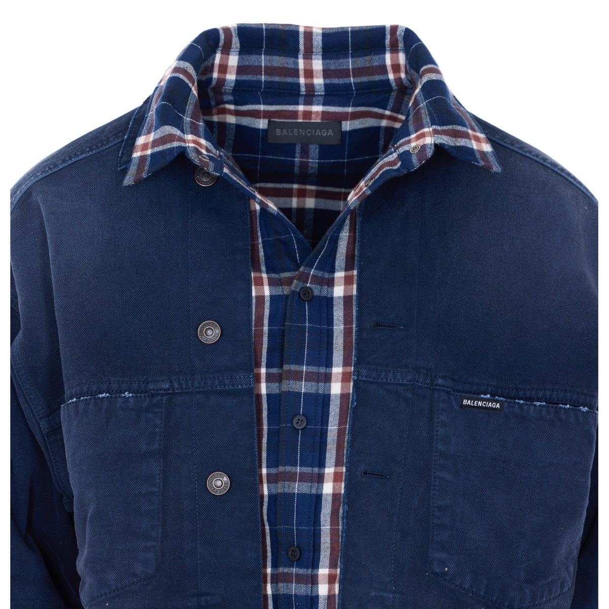 Balenciaga Balenciaga Men Patched Shirt Jacket