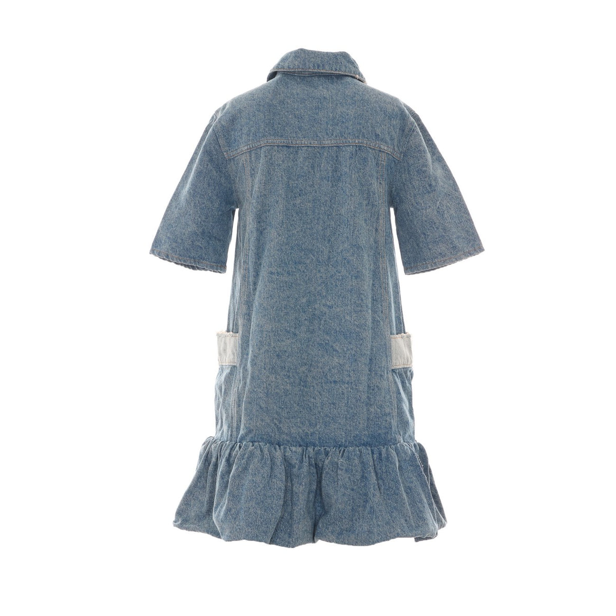 Ganni Women Patchwork Denim Dress