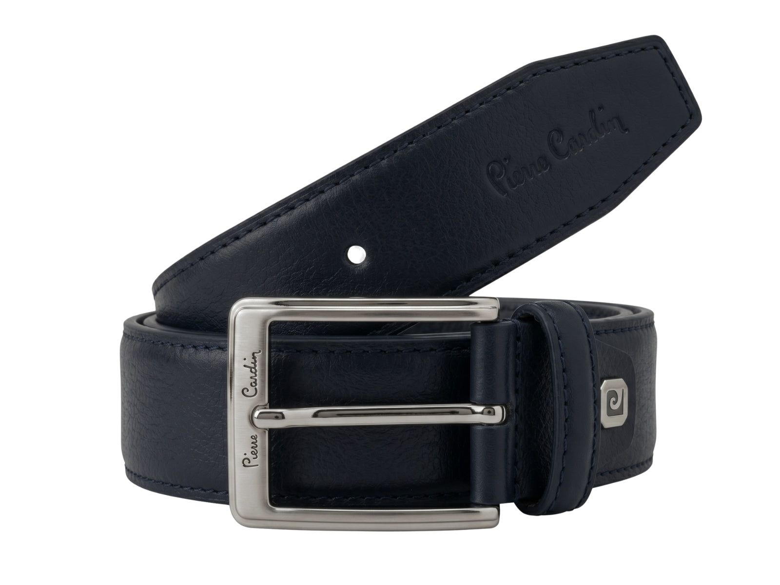 Pierre Cardin Blue Silver D-Ring Adjustable Belt Adjustable Mens Belt-42