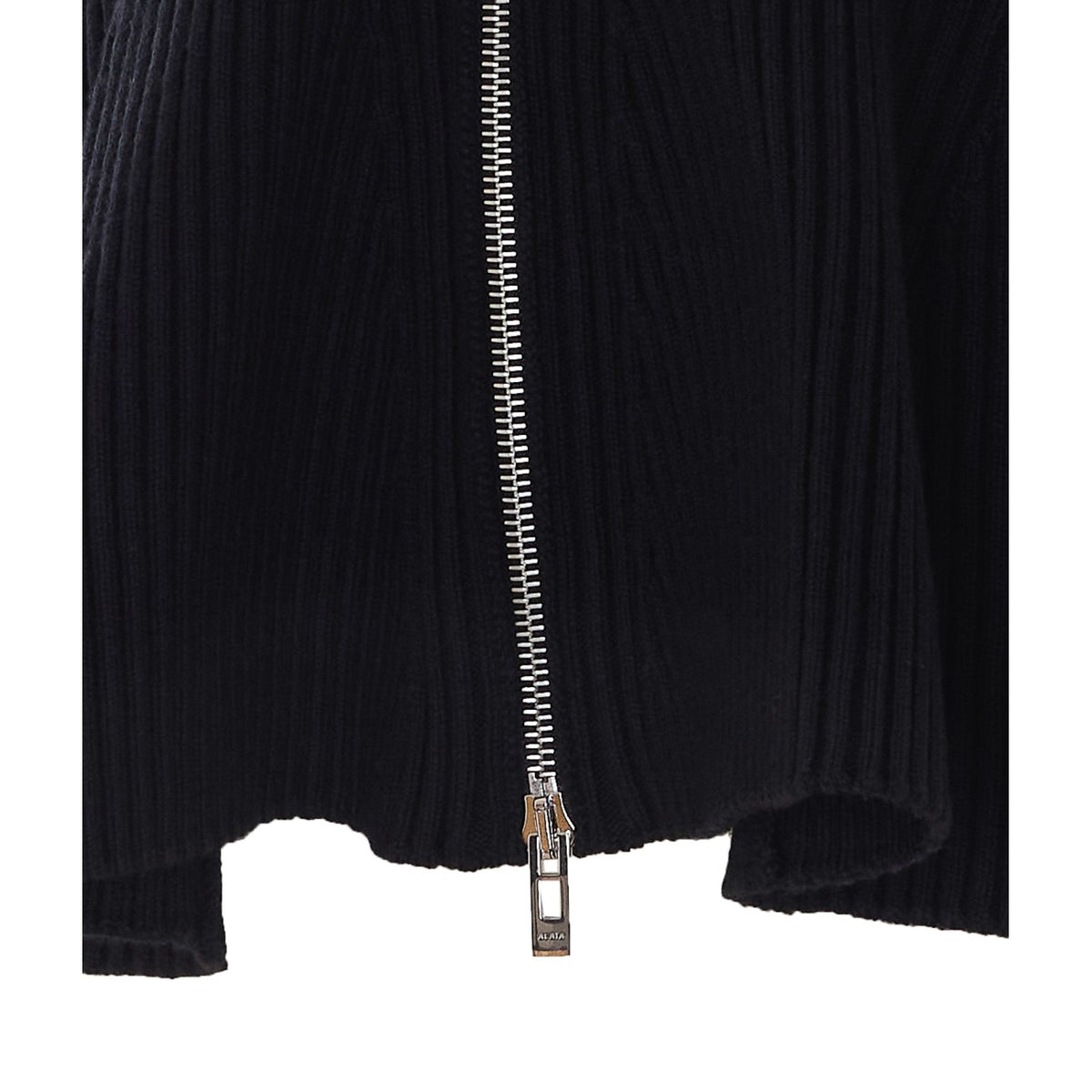 Alaia Women Peplum Cardigan With Enginereed Ribs