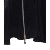 Alaia Women Peplum Cardigan With Enginereed Ribs