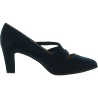 Loren Womens Faux Suede Strappy Heels