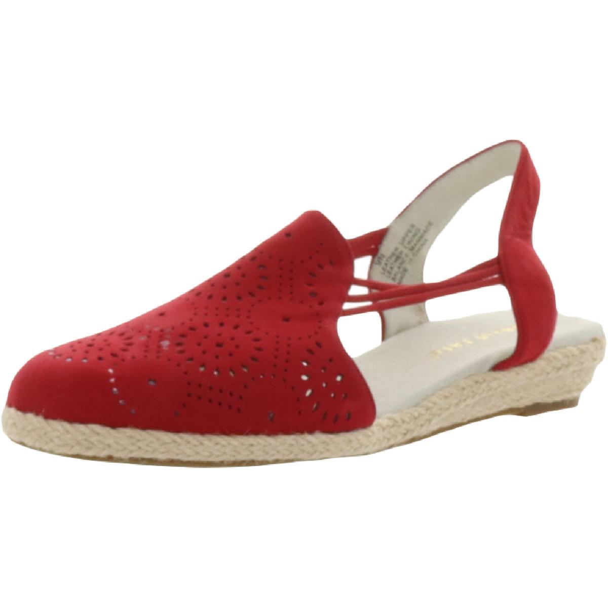 Zena Womens Laser Cut Slip On Espadrilles