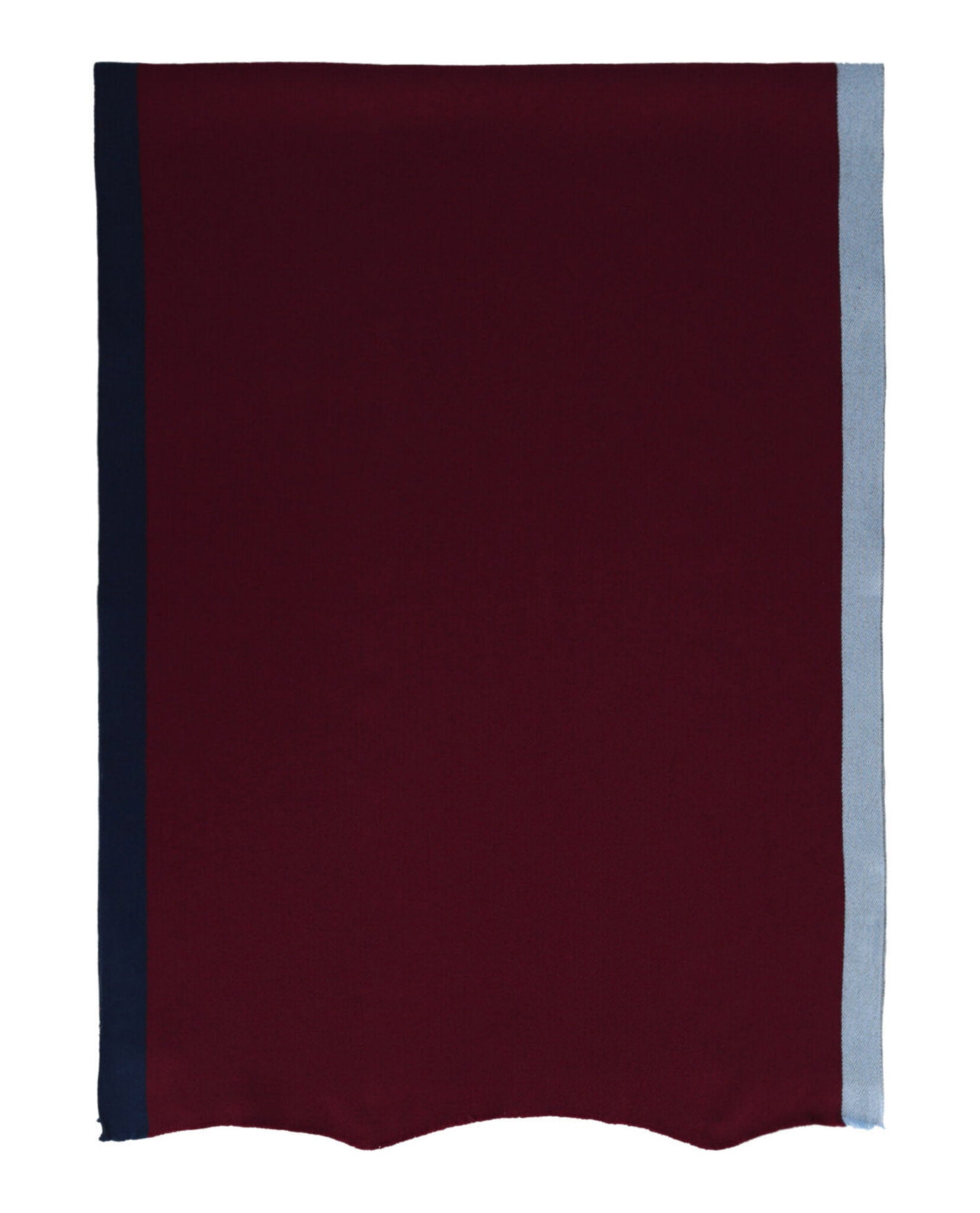 D'Estree Womens Pierre Wool Scarf Burgundy Skky Blue Navy