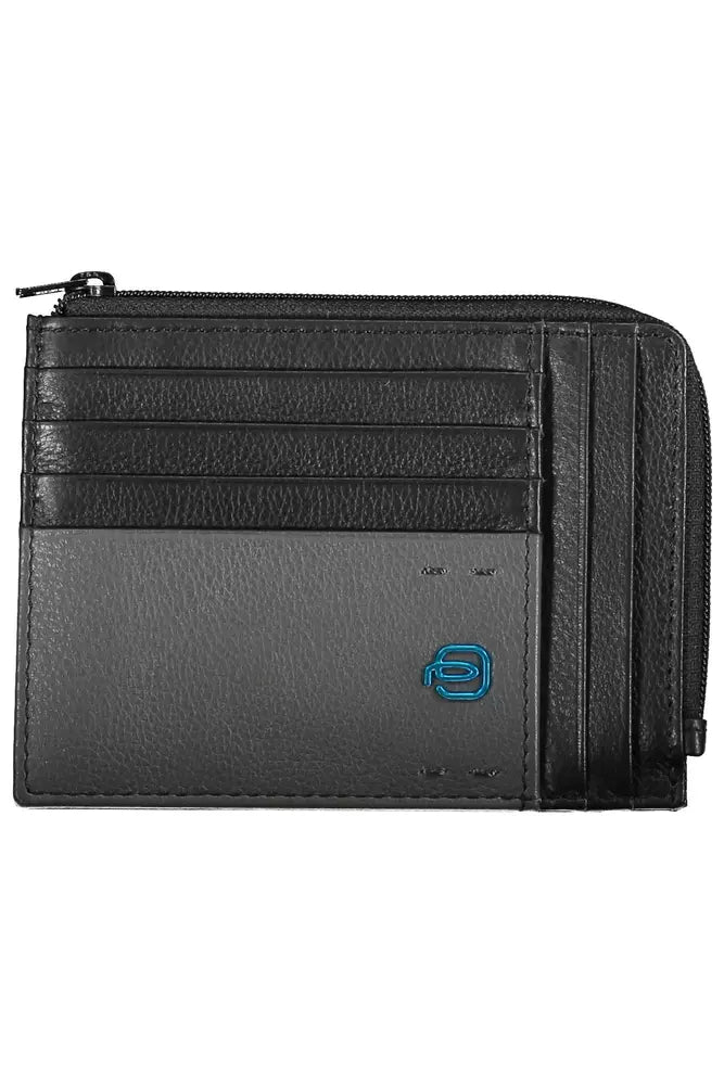 Piquadro "Black Leather Men Men's Wallet"
