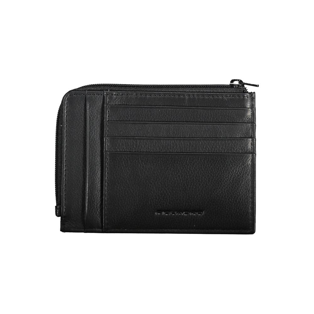 Piquadro "Black Leather Men Men's Wallet"