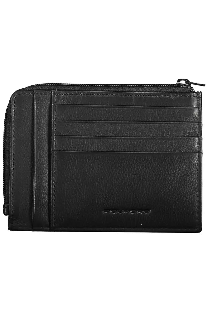 Piquadro "Black Leather Men Men's Wallet"