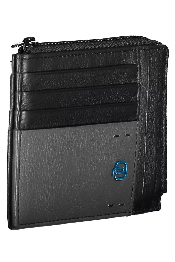 Piquadro "Black Leather Men Men's Wallet"
