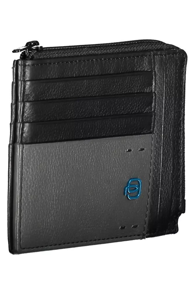 Piquadro "Black Leather Men Men's Wallet"
