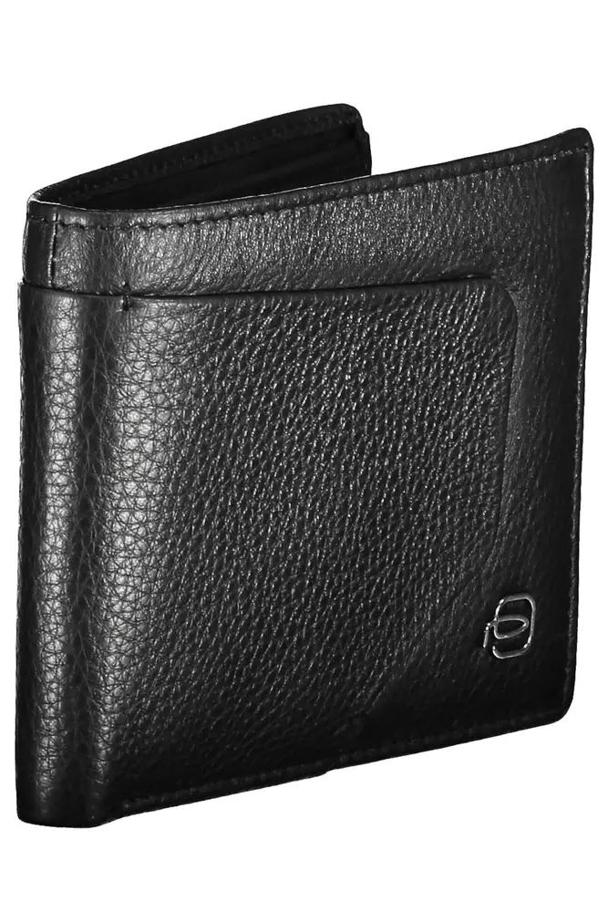 Piquadro Black Leather Men Men's Wallet