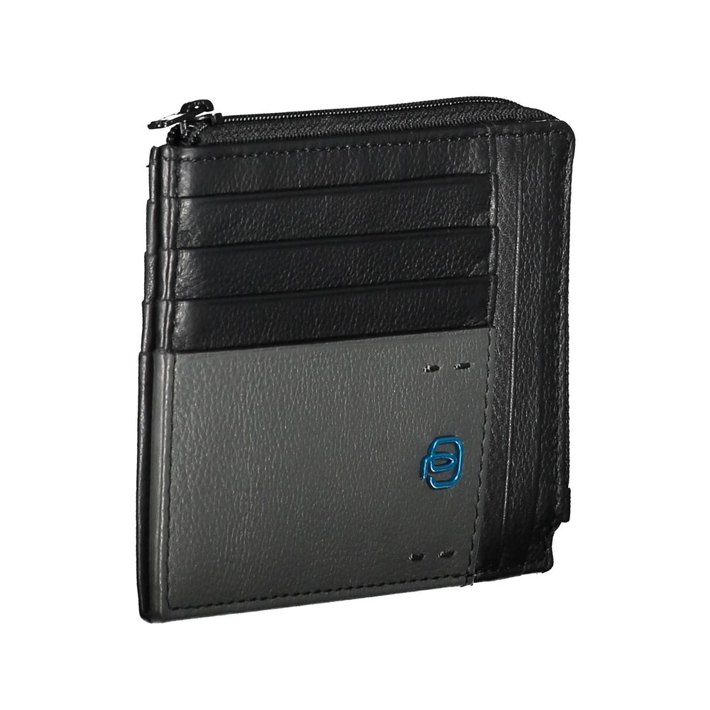 Piquadro "Black Leather Men Men's Wallet"