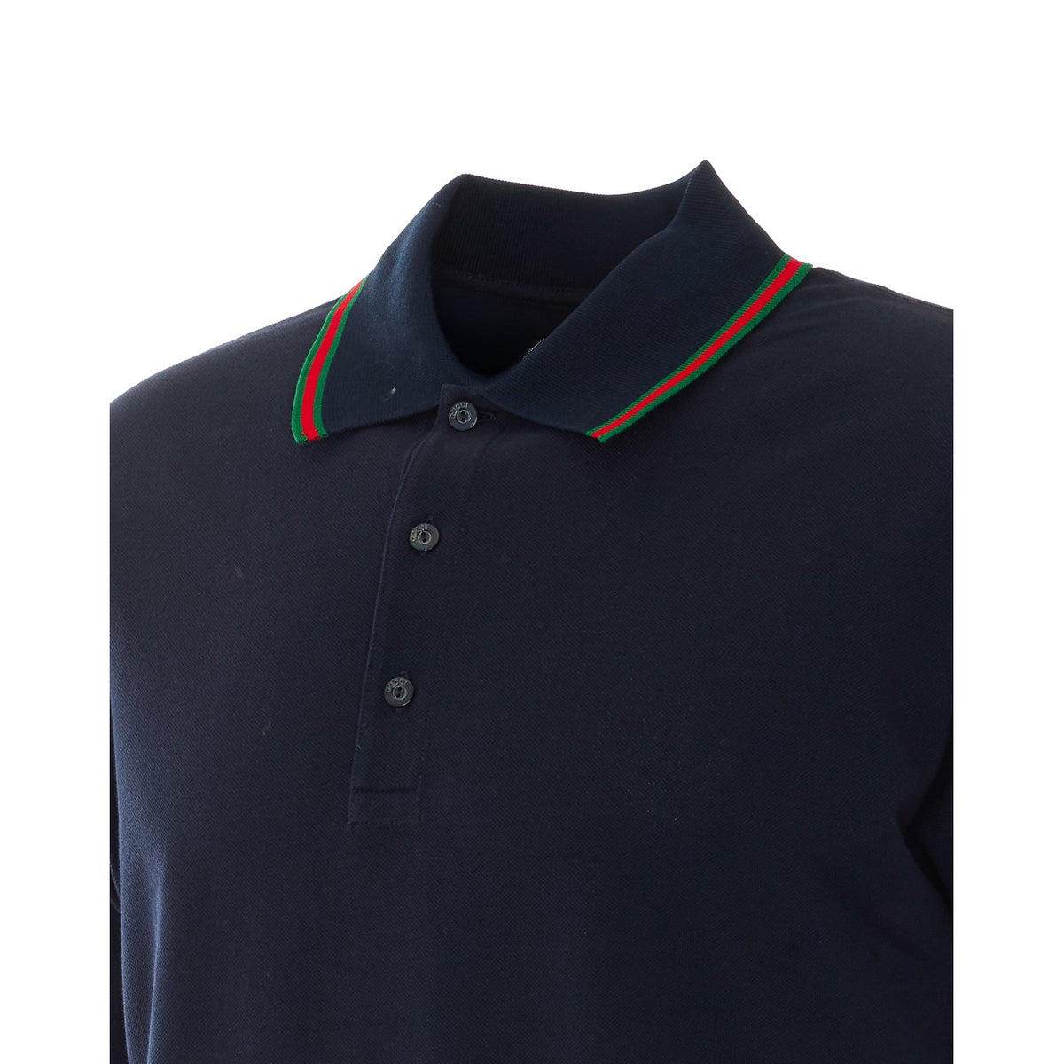 Gucci Gucci Men Piquet Polo With Web Detail