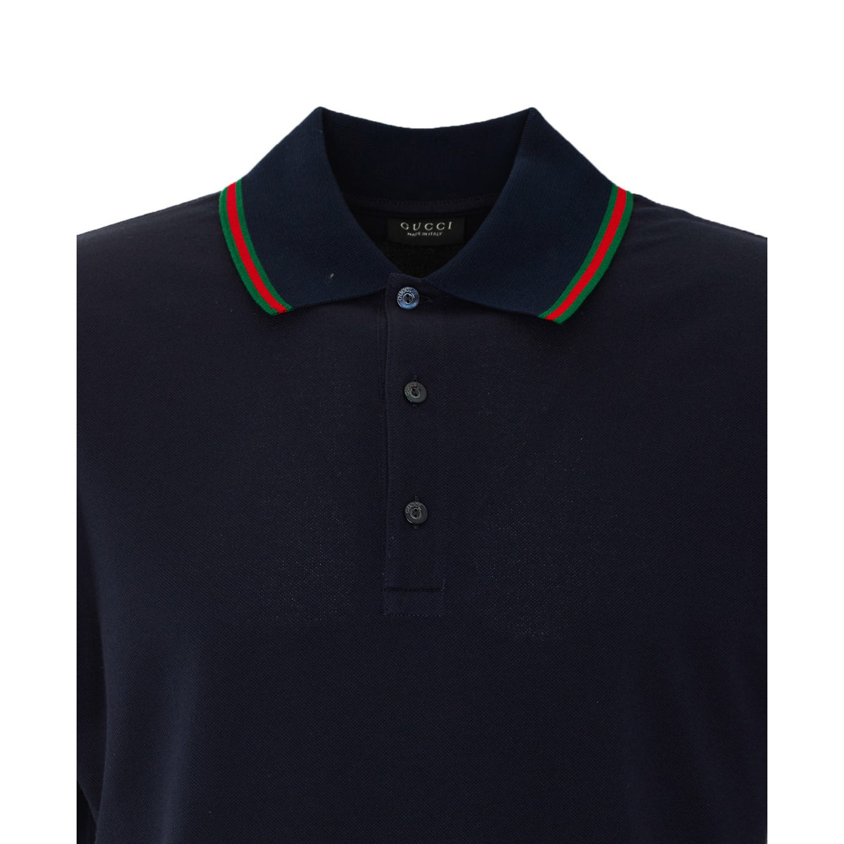 Gucci Gucci Men Piquet Polo With Web Detail