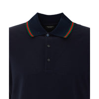 Gucci Gucci Men Piquet Polo With Web Detail