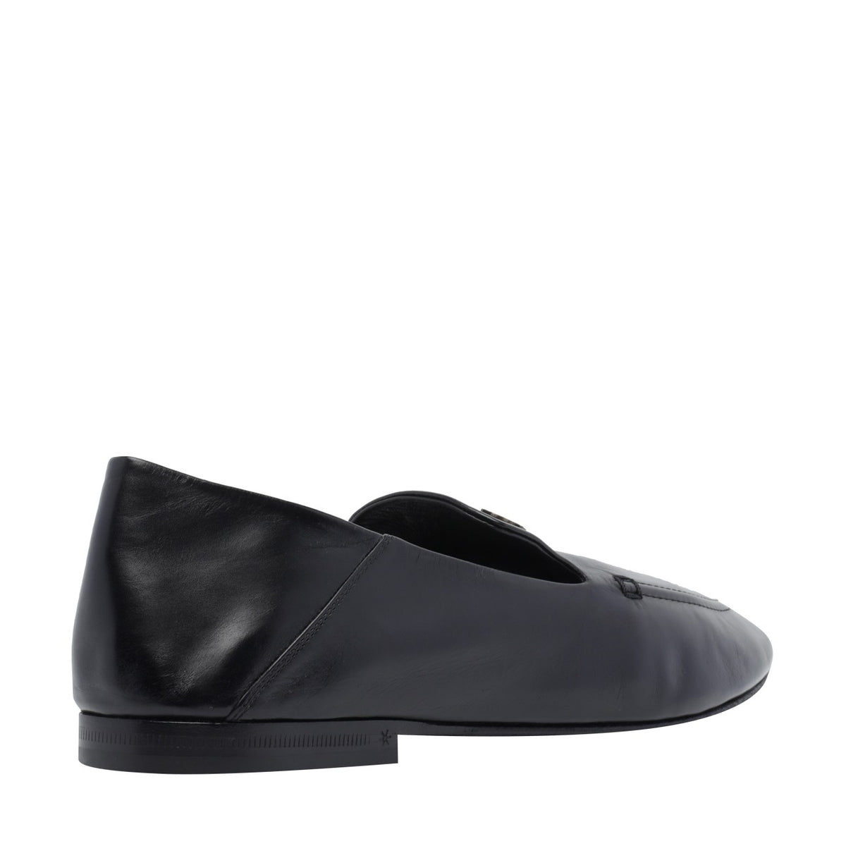 Saint Laurent Men Plain Leather Loafers