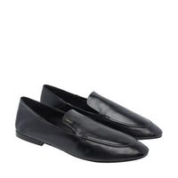 Saint Laurent Men Plain Leather Loafers