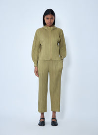 Pleats Please Issey Miyake Women Ribbed Knit Pants