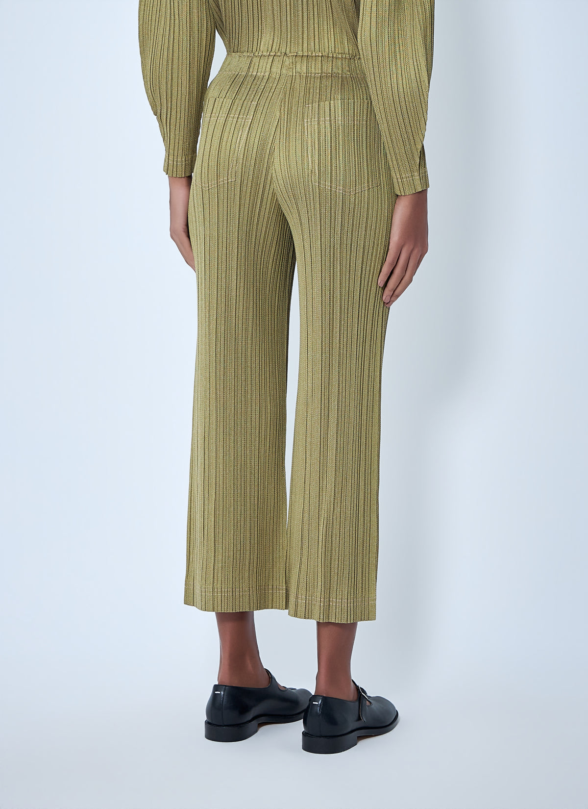 Pleats Please Issey Miyake Women Ribbed Knit Pants