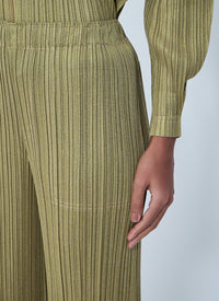 Pleats Please Issey Miyake Women Ribbed Knit Pants
