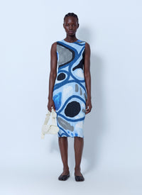 Pleats Please Issey Miyake Women Roll Pleated Midi Dress