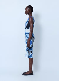 Pleats Please Issey Miyake Women Roll Pleated Midi Dress