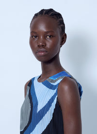 Pleats Please Issey Miyake Women Roll Pleated Midi Dress