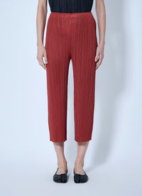 Pleats Please Issey Miyake Women Pleated Cropped Trousers