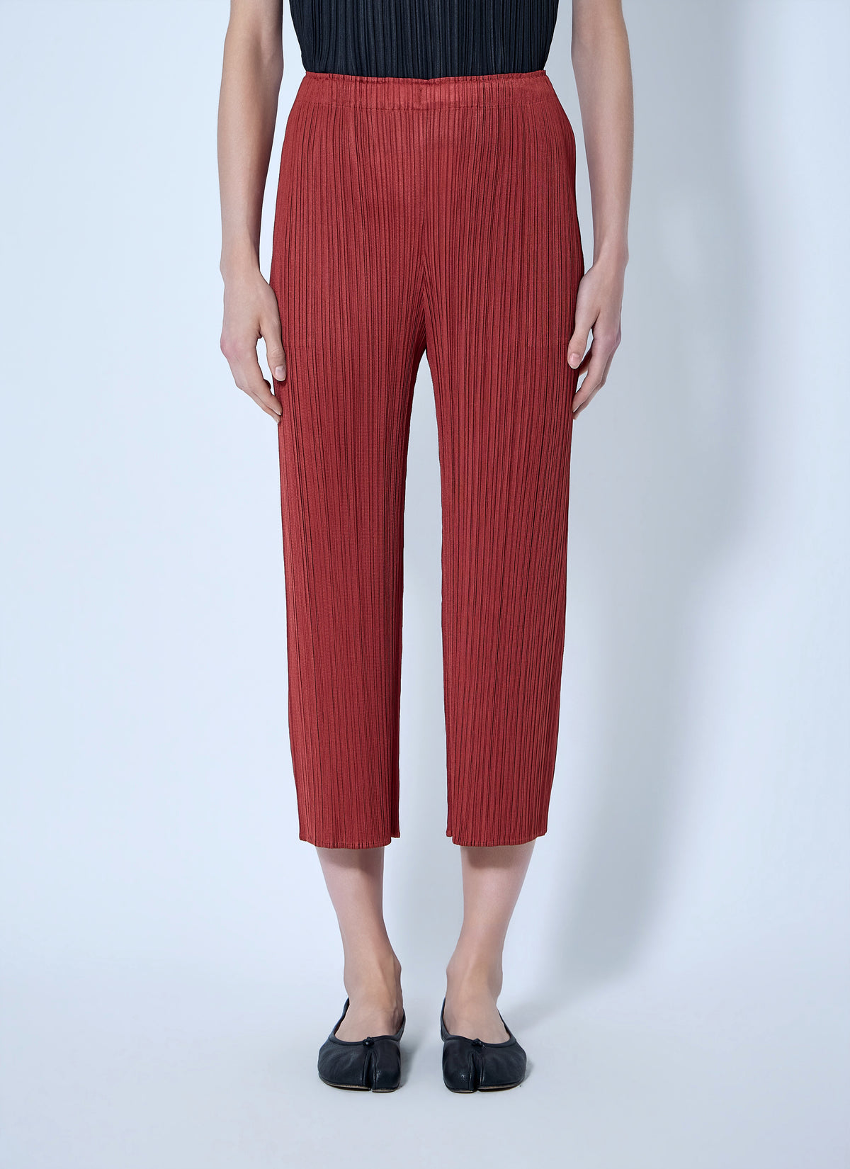 Pleats Please Issey Miyake Women Pleated Cropped Trousers